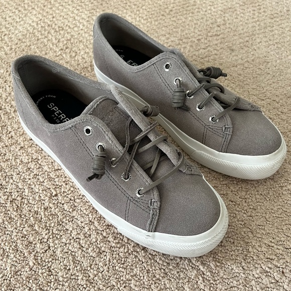 Sperry Suede Sneaker - Gray - Picture 1 of 4